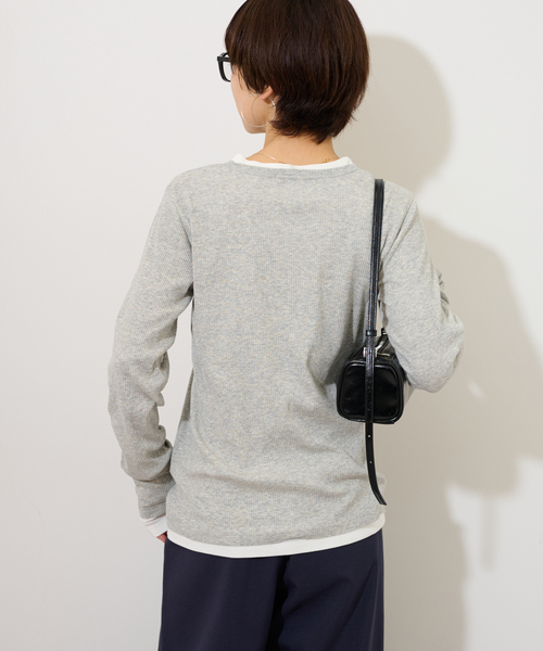 25AW新作］ソフトテレコヘンリープルオーバー（Tシャツ