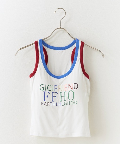 ROOPTOKYO（ループトウキョウ）の「Colorful Print Tank Top / カラフルプリント タンクトップ 夏物 夏服（タンクトップ・レディース・ホワイト/イエロー/ブラック・FREE）」の4枚目の写真