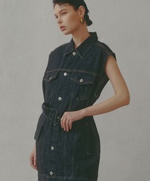 SOMETHING | 【GISELe 10月号掲載】atelier SOMETHING BELTED DENIM JACKET/アトリエサムシングベルテッドデニムジャケット(デニムジャケット)