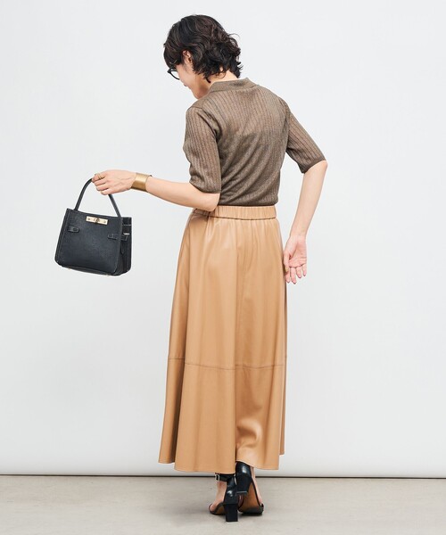 NOLLEY’S Sophi(ノーリーズソフィ)の「《手洗い可能》ワイドリブシアーポロ衿カーディガン(カーディガン/ボレロ・レディース・オリーブ/ライトブルー/ベビーピンク・38)」の22枚目の写真