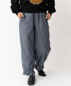 【暖】リバーシブルストライプスズランパンツ