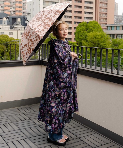 ScoLar（スカラー）の「652731：猫ちゃんいっぱい柄 晴雨兼用UVカット傘（長傘・レディース・ピンク・FREE）」の3枚目の写真