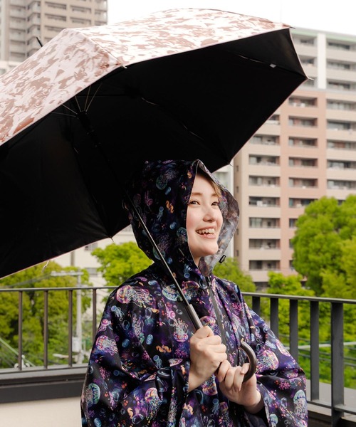 ScoLar（スカラー）の「652731：猫ちゃんいっぱい柄 晴雨兼用UVカット傘（長傘・レディース・ピンク・FREE）」の4枚目の写真