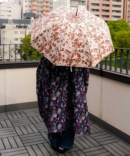 ScoLar（スカラー）の「652731：猫ちゃんいっぱい柄 晴雨兼用UVカット傘（長傘・レディース・ピンク・FREE）」の5枚目の写真