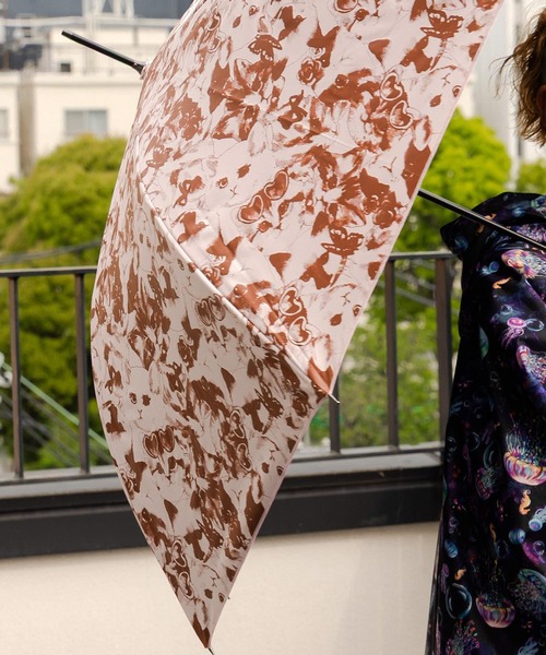 ScoLar（スカラー）の「652731：猫ちゃんいっぱい柄 晴雨兼用UVカット傘（長傘・レディース・ピンク・FREE）」の6枚目の写真