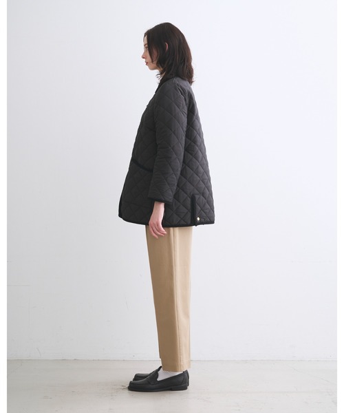 Traditional Weatherwear（トラディショナルウェザーウェア）の「WAVERLY A-LINE MIDDLE（ダウンジャケット/コート・レディース・アイボリー/ブラック系その他/セージグリーン/ネイビー・32/34/36）」の6枚目の写真