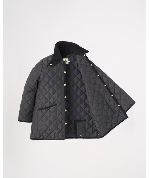 Traditional Weatherwear（トラディショナルウェザーウェア）の「WAVERLY A-LINE MIDDLE（ダウンジャケット/コート・レディース・アイボリー/ブラック系その他/セージグリーン/ネイビー・32/34/36）」の10枚目の写真