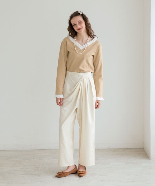 セール】Vネックフリルトップス（その他トップス）｜DONOBAN（ドノバン