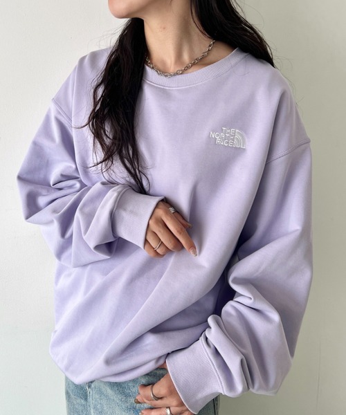 THE NORTH FACE（ザノースフェイス）の「国内未発売  THE NORTH FACE(ザ・ノースフェイス)/ワンポイント ロゴ刺繍 スウェット サイズ展開豊富 大きめサイズあり/M'S CORE SWEATSHIRTS（スウェット・レディース・クリーム/ラベンダー/シルバー/グレー/ブラック/ネイビー・M/XXL/XL/L）」の5枚目の写真