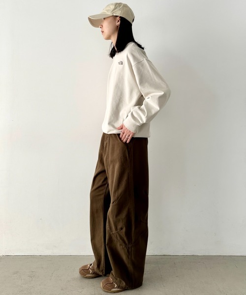 THE NORTH FACE（ザノースフェイス）の「国内未発売  THE NORTH FACE(ザ・ノースフェイス)/ワンポイント ロゴ刺繍 スウェット サイズ展開豊富 大きめサイズあり/M'S CORE SWEATSHIRTS（スウェット・レディース・クリーム/ラベンダー/シルバー/グレー/ブラック/ネイビー・M/XXL/XL/L）」の14枚目の写真