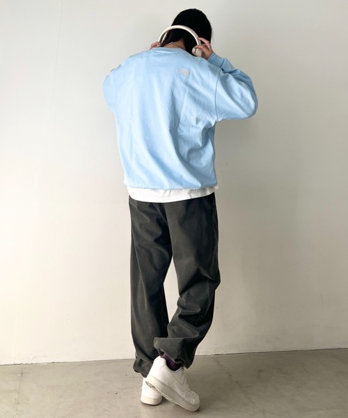 THE NORTH FACE(ザノースフェイス)の「THE NORTH FACE(ザ・ノースフェイス)/ワンポイント ロゴ刺繍 スウェット サイズ展開豊富 大きめサイズあり/M'S CORE SWEATSHIRTS(スウェット・レディース・クリーム/ラベンダー/シルバー/グレー/ブラック/ネイビー/サンドベージュ/ライトブルー・M/XXL/XL/L/3XL)」の10枚目の写真