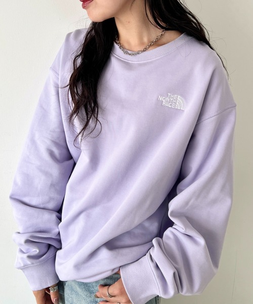 THE NORTH FACE（ザノースフェイス）の「国内未発売  THE NORTH FACE(ザ・ノースフェイス)/ワンポイント ロゴ刺繍 スウェット サイズ展開豊富 大きめサイズあり/M'S CORE SWEATSHIRTS（スウェット・レディース・クリーム/ラベンダー/シルバー/グレー/ブラック/ネイビー・M/XXL/XL/L）」の22枚目の写真