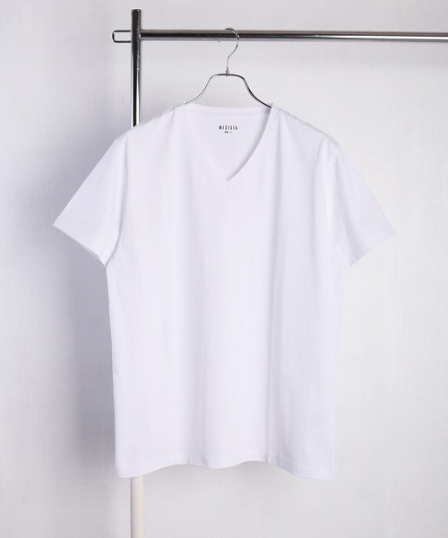 WESTSEA(ウエストシー)の「99.9%の原因菌を抑制 制菌防臭 (ナノファイン加工) 接触冷感 Vネック半袖 無地 機能性Tシャツ(Tシャツ/カットソー・メンズ・ホワイト/ブラック・M/L/XL)」の14枚目の写真