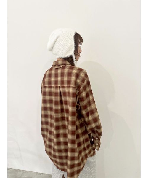 LILY BROWN（リリーブラウン）の「フェザークロシェニット帽（ニットキャップ/ビーニー・レディース・ブラック/ライトブルー/ホワイト・F）」の21枚目の写真