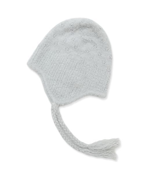 LILY BROWN（リリーブラウン）の「フェザークロシェニット帽（ニットキャップ/ビーニー・レディース・ブラック/ライトブルー/ホワイト・F）」の22枚目の写真