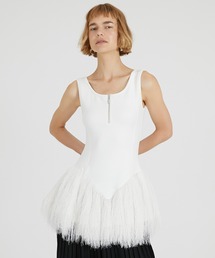 PRANK PROJECT | 【2025Autumn Pre-Order】シャギーヘムペプラムタンク / Shaggy Hem Peplum Tank(その他トップス)