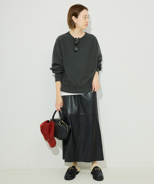 Champion(チャンピオン)の「《追加2》Champion/チャンピオン SLOBE別注 無地ガゼットスウェット(スウェット・レディース・グレー/ブラック系その他/サックスブルー/アイボリー・FREE)」の7枚目の写真