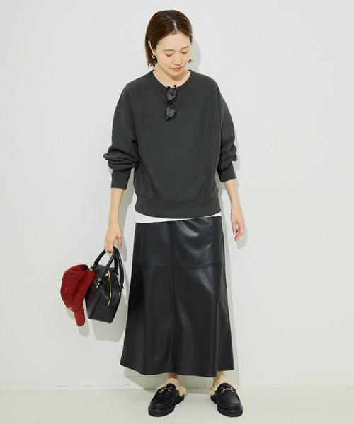 Champion(チャンピオン)の「《追加2》Champion/チャンピオン SLOBE別注 無地ガゼットスウェット(スウェット・レディース・グレー/ブラック系その他/サックスブルー/アイボリー・FREE)」の8枚目の写真