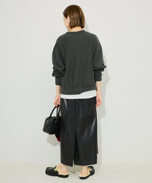 Champion(チャンピオン)の「《追加2》Champion/チャンピオン SLOBE別注 無地ガゼットスウェット(スウェット・レディース・グレー/ブラック系その他/サックスブルー/アイボリー・FREE)」の11枚目の写真