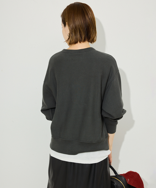 Champion(チャンピオン)の「《追加2》Champion/チャンピオン SLOBE別注 無地ガゼットスウェット(スウェット・レディース・グレー/ブラック系その他/サックスブルー/アイボリー・FREE)」の15枚目の写真