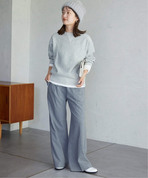 Champion(チャンピオン)の「《追加2》Champion/チャンピオン SLOBE別注 無地ガゼットスウェット(スウェット・レディース・グレー/ブラック系その他/サックスブルー/アイボリー・FREE)」の17枚目の写真