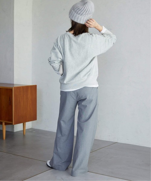 Champion(チャンピオン)の「《追加2》Champion/チャンピオン SLOBE別注 無地ガゼットスウェット(スウェット・レディース・グレー/ブラック系その他/サックスブルー/アイボリー・FREE)」の19枚目の写真