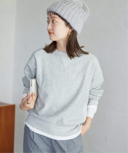 Champion(チャンピオン)の「《追加2》Champion/チャンピオン SLOBE別注 無地ガゼットスウェット(スウェット・レディース・グレー/ブラック系その他/サックスブルー/アイボリー・FREE)」の20枚目の写真