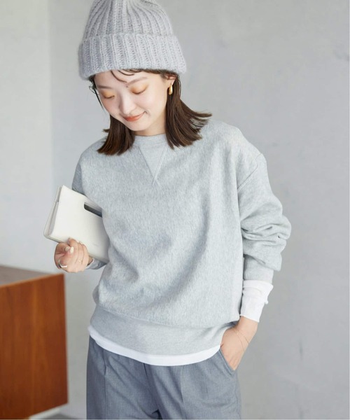 Champion(チャンピオン)の「《追加2》Champion/チャンピオン SLOBE別注 無地ガゼットスウェット(スウェット・レディース・グレー/ブラック系その他/サックスブルー/アイボリー・FREE)」の21枚目の写真