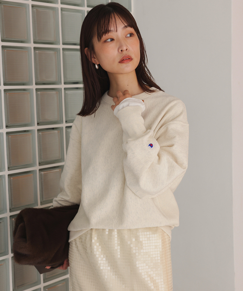 追加2》Champion/チャンピオン SLOBE別注 無地ガゼットスウェット