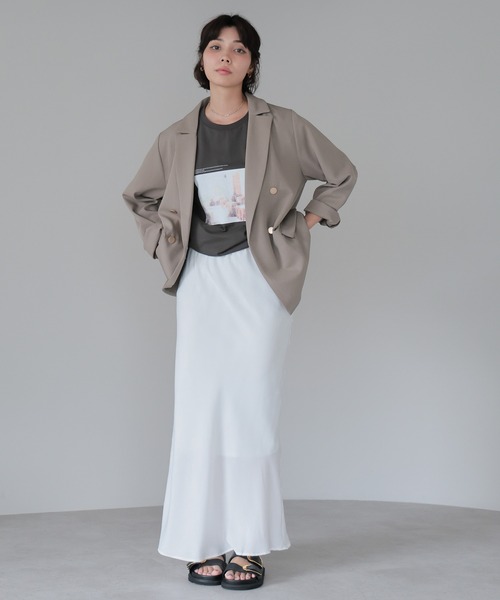 SOTT(ソット)の「Terrace Photo Tee / テラスフォトTシャツ(Tシャツ/カットソー・レディース・チャコールグレー/ブラック/オフホワイト・FREE)」の5枚目の写真