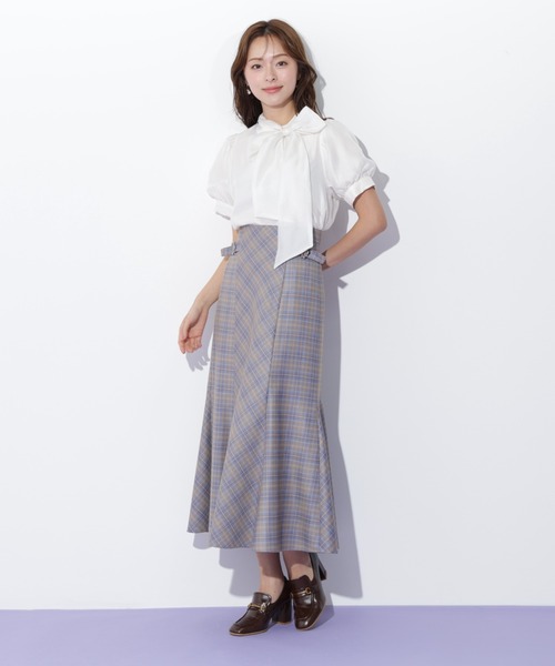 JILL by JILL STUART（ジルバイジルスチュアート）の「◇バルーンスリーブボウタイブラウス（シャツ/ブラウス・レディース・ホワイト/ブラック/ピンク・FREE）」の9枚目の写真