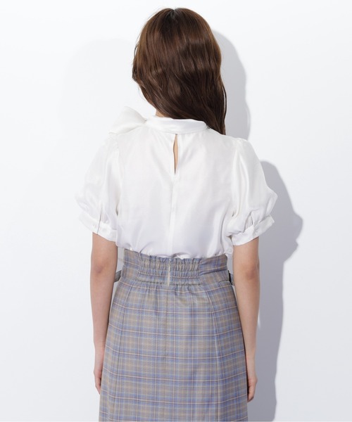 JILL by JILL STUART（ジルバイジルスチュアート）の「◇バルーンスリーブボウタイブラウス（シャツ/ブラウス・レディース・ホワイト/ブラック/ピンク・FREE）」の12枚目の写真