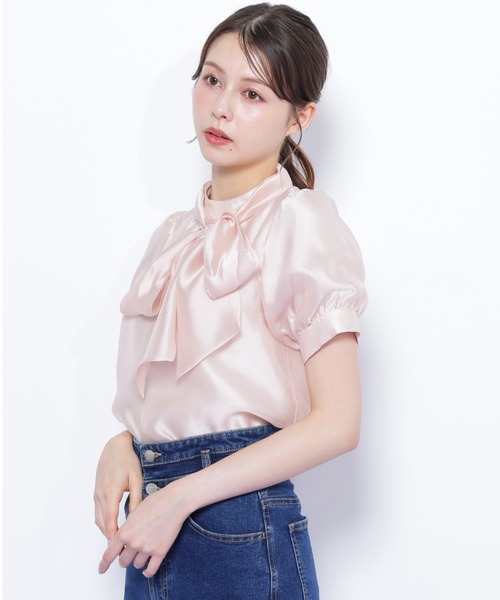 JILL by JILL STUART（ジルバイジルスチュアート）の「◇バルーンスリーブボウタイブラウス（シャツ/ブラウス・レディース・ホワイト/ブラック/ピンク・FREE）」の16枚目の写真