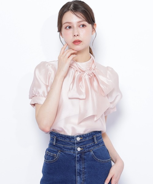 JILL by JILL STUART（ジルバイジルスチュアート）の「◇バルーンスリーブボウタイブラウス（シャツ/ブラウス・レディース・ホワイト/ブラック/ピンク・FREE）」の15枚目の写真