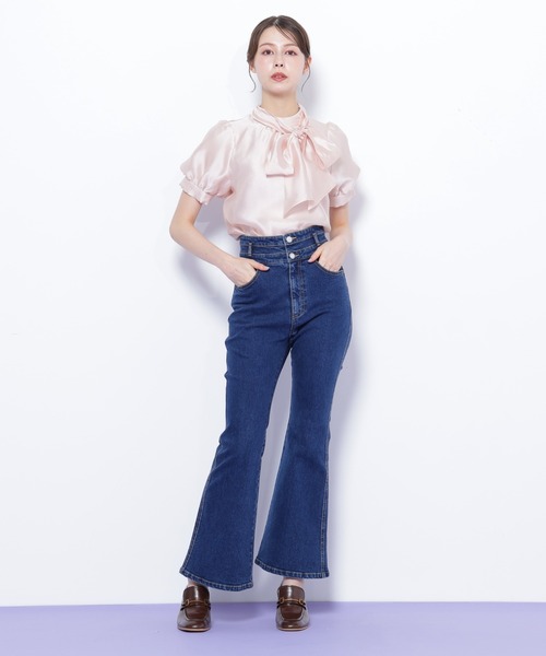 JILL by JILL STUART（ジルバイジルスチュアート）の「◇バルーンスリーブボウタイブラウス（シャツ/ブラウス・レディース・ホワイト/ブラック/ピンク・FREE）」の17枚目の写真