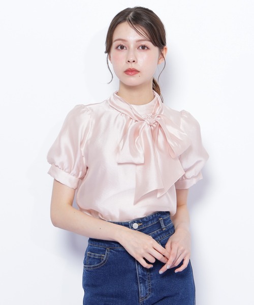 JILL by JILL STUART（ジルバイジルスチュアート）の「◇バルーンスリーブボウタイブラウス（シャツ/ブラウス・レディース・ホワイト/ブラック/ピンク・FREE）」の14枚目の写真