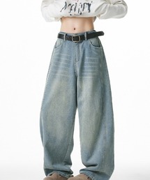 Double Pocket Wide denim Pants - ダブルポケットワイドデニムパンツ