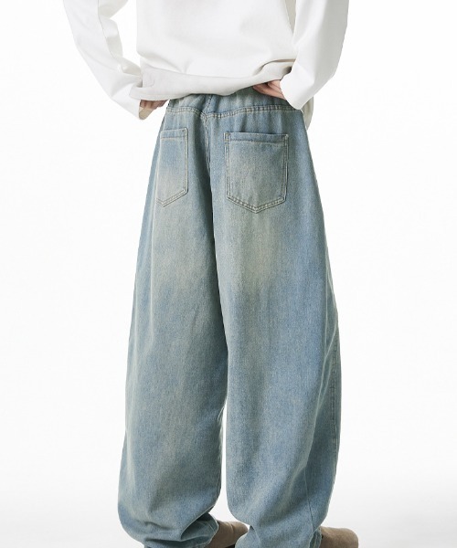REBALANCE（リバランス）の「レトロワイドデニムパンツ_メンズ（デニムパンツ・メンズ・B/D/C/A・X-LARGE/LARGE/MEDIUM）」の10枚目の写真