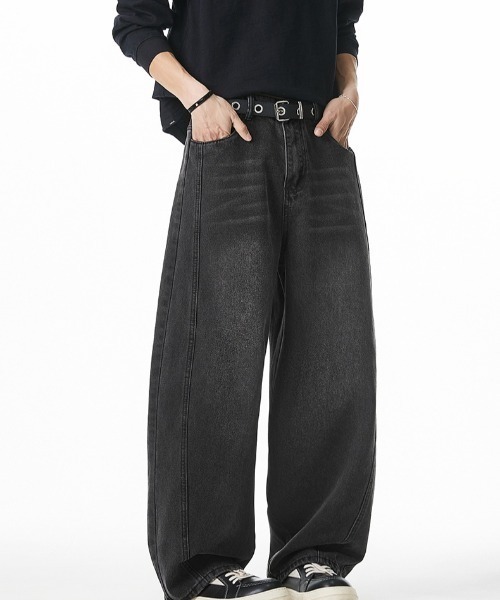 REBALANCE（リバランス）の「レトロワイドデニムパンツ_メンズ（デニムパンツ・メンズ・B/D/C/A・X-LARGE/LARGE/MEDIUM）」の14枚目の写真