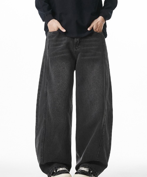 REBALANCE（リバランス）の「レトロワイドデニムパンツ_メンズ（デニムパンツ・メンズ・B/D/C/A・X-LARGE/LARGE/MEDIUM）」の17枚目の写真