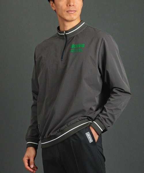 ARCHIVIO アルチビオ ハーフジップ スウェット トレーナー 50 グレー