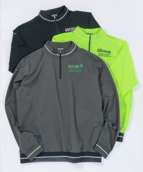 archivio(アルチビオ)の「<MENS>【メンズ】ハーフジップリブ切替プルオーバー(スウェット・メンズ・ブラック/イエロー/グレー・LL/M/L)」の14枚目の写真