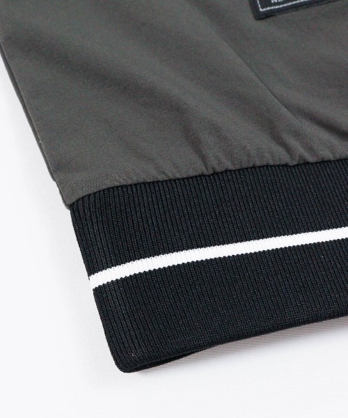 archivio(アルチビオ)の「<MENS>【メンズ】ハーフジップリブ切替プルオーバー(スウェット・メンズ・ブラック/イエロー/グレー・LL/M/L)」の9枚目の写真