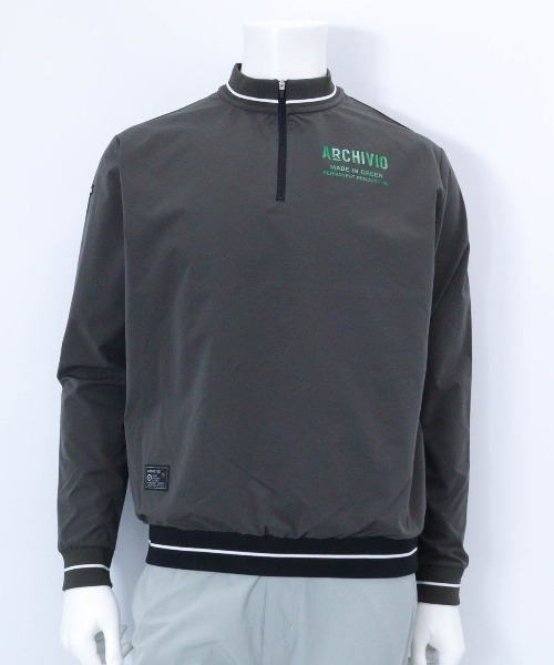 archivio(アルチビオ)の「<MENS>【メンズ】ハーフジップリブ切替プルオーバー(スウェット・メンズ・ブラック/イエロー/グレー・LL/M/L)」の20枚目の写真
