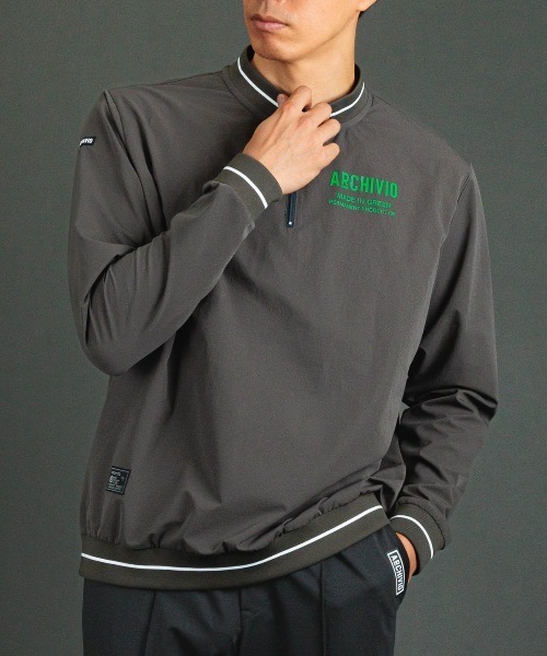 archivio(アルチビオ)の「<MENS>【メンズ】ハーフジップリブ切替プルオーバー(スウェット・メンズ・ブラック/イエロー/グレー・LL/M/L)」の21枚目の写真