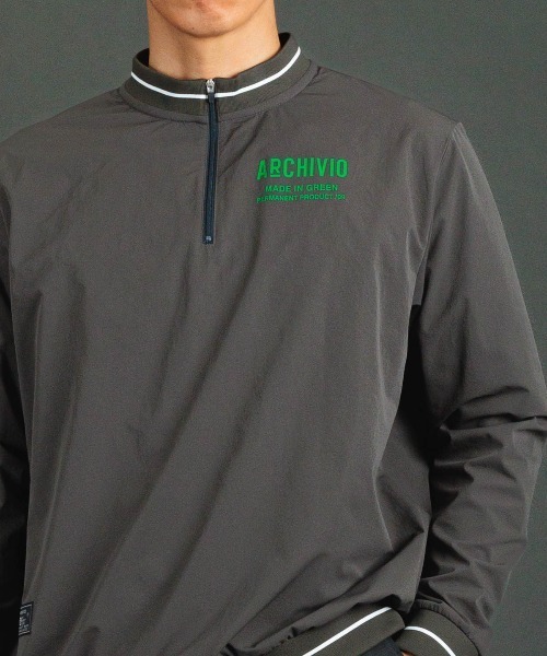 archivio(アルチビオ)の「<MENS>【メンズ】ハーフジップリブ切替プルオーバー(スウェット・メンズ・ブラック/イエロー/グレー・LL/M/L)」の17枚目の写真
