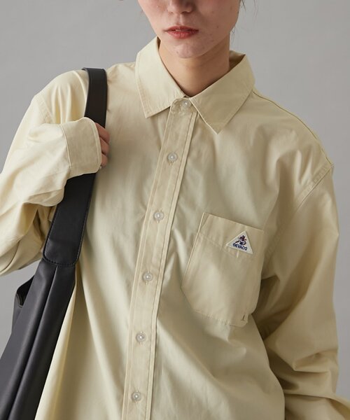 GEVACO(ゲバコ)の「【GEVACO】ベーシック起毛シャツ(シャツ/ブラウス・レディース・ホワイト/ベージュ/ブラック・MEDIUM/LARGE/SMALL)」の3枚目の写真