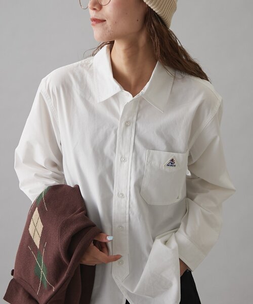 GEVACO(ゲバコ)の「【GEVACO】ベーシック起毛シャツ(シャツ/ブラウス・レディース・ホワイト/ベージュ/ブラック・MEDIUM/LARGE/SMALL)」の10枚目の写真