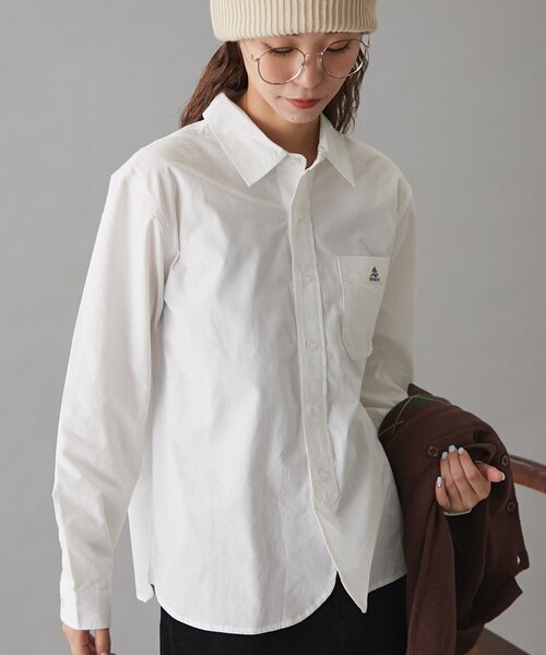 GEVACO(ゲバコ)の「【GEVACO】ベーシック起毛シャツ(シャツ/ブラウス・レディース・ホワイト/ベージュ/ブラック・MEDIUM/LARGE/SMALL)」の11枚目の写真