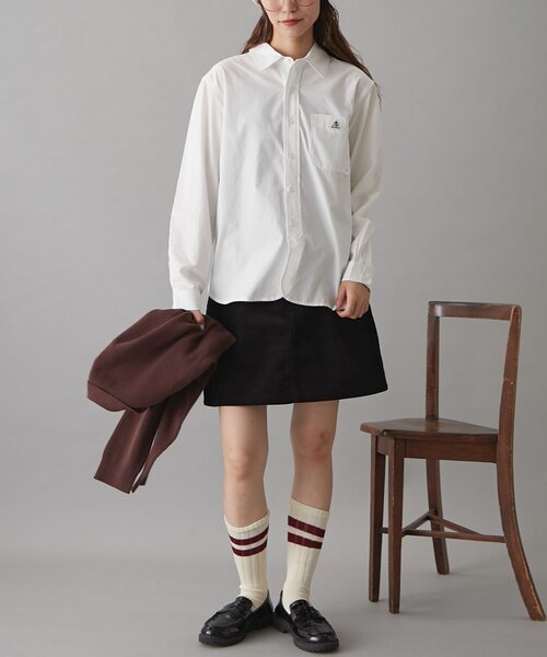 GEVACO(ゲバコ)の「【GEVACO】ベーシック起毛シャツ(シャツ/ブラウス・レディース・ホワイト/ベージュ/ブラック・MEDIUM/LARGE/SMALL)」の15枚目の写真